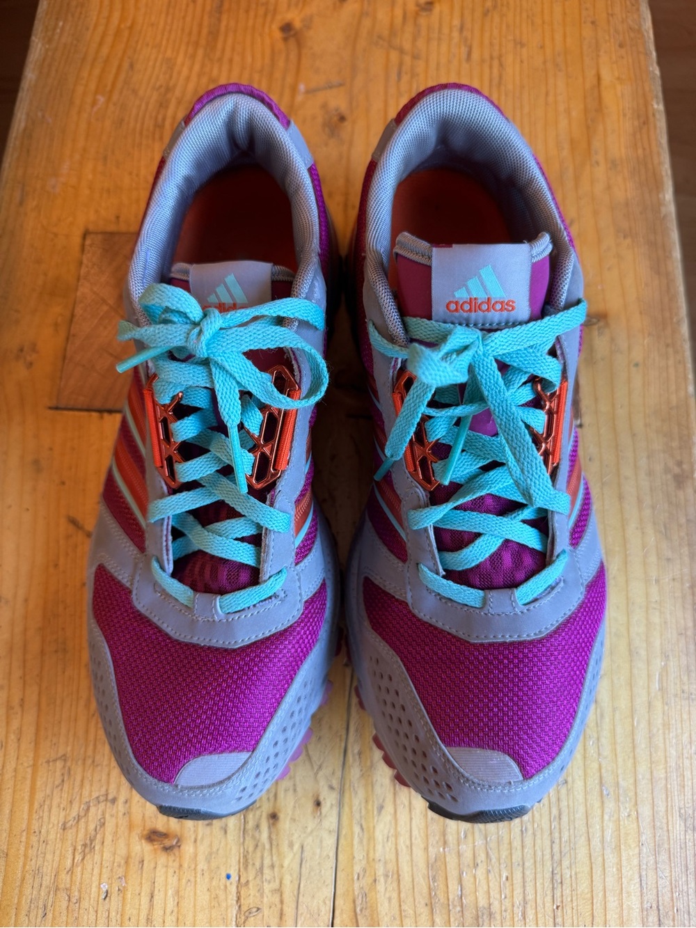 adidas Women’s Purple, Gray, and Orange Marathon TR 10 Shoes